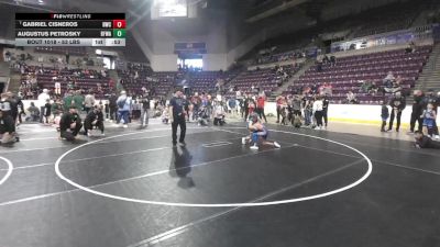53 lbs Champ. Rd Of 16 - Gabriel Cisneros, Duran Wrestling Club vs Augustus Petrosky, Black Fox Wrestling Academy