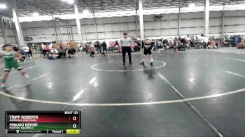 87 lbs Round 2 - Makaio Kehoe, Fighting Squirrels vs Tripp Roberts, Homedale Wrestling