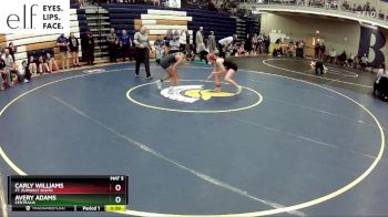 100 lbs. Cons. Round 3 - Carly Williams, Ft. Zumwalt South vs Avery Adams, Centralia