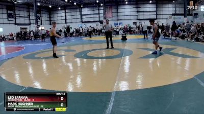 126 lbs Round 2 (3 Team) - Mark Hughner, GREAT BRIDGE WRESTLING CLUB vs Leo Saravia, HEADHUNTERS - BLACK