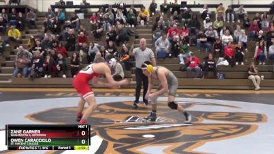 133 lbs Cons. Semi - Zane Garner, Washington & Jefferson vs Owen Caracciolo, St. Vincent College