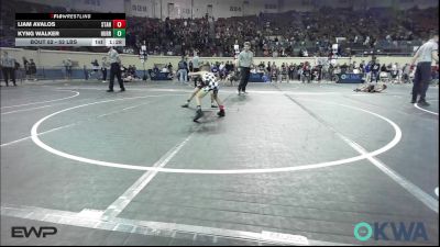 52 lbs Quarterfinal - Liam Avalos, Standfast vs Kyng Walker, Hurricane Wrestling Academy