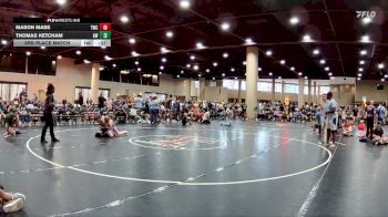 90 lbs 3rd Place Match - Thomas Ketcham, AuburnTakeDown Wrestling vs Mason Mabe, Techfall Wrestling Club