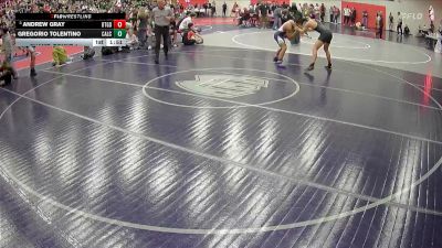 157 lbs Champ. Round 1 - Andrew Gray, Battle Ground vs Gregorio Tolentino, Calvary Chapel