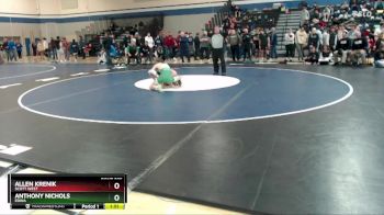 127 lbs Quarterfinal - Anthony Nichols, Edina vs Allen Krenik, Scott West