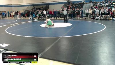 127 lbs Quarterfinal - Anthony Nichols, Edina vs Allen Krenik, Scott West