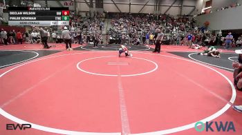 43 lbs Semifinal - Declan Wilson, Raw Wrestling Club vs Finlee Bowman, Team Tulsa Wrestling Club