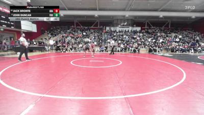 140 lbs 3rd Place Match - Jack Bronte, Granada vs John Duncan, Foothill