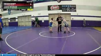 105-106 lbs Round 1 - Cason Nicholes, White Pine Jr. Wrestling vs Tryson Bundy, Pahranagat Valley