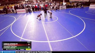 71 lbs Quarterfinal - Jordan Sprinkles, Legion Wrestling Club vs Forrest Catlett, Pacific Edge Wrestling