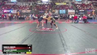 G - 132 lbs Cons. Round 4 - Keenya Gibson, Stevensville (Girls) vs Ryleigh Warner, Anaconda (Girls)