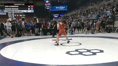 132 lbs Champ. Rd Of 128 - Jack Clemenson, North Dakota vs George Bringus, Missouri