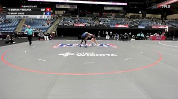 180 lbs Cons. Semi - 2 India Page, Lindsey Wilson vs 5 Liliana Vergara, Campbellsville