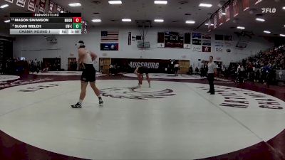 285 lbs Champ. Round 1 - Sloan Welch, Wisconsin-Eau Claire vs Mason Swanson, Concordia-Moorhead