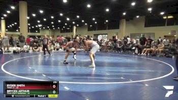 215 lbs Placement Matches (32 Team) - Brycen Arthur, Team Shutt Bowman vs Ryder Smith, TNWA #1