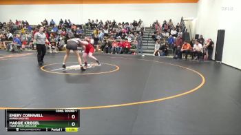 J-6 lbs Cons. Round 1 - Emery Cornwell, Marion Wolves vs Maggie Kriegel, Tiger Wrestling Club