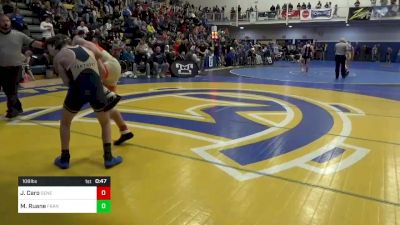 108 lbs Consi Of 16 #2 - Josh Caro, General McLane vs Michael Ruane, Franklin Regional