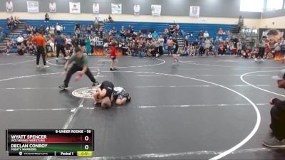 58 lbs Round 1 - Declan Conroy, Mighty Warriors vs Wyatt Spencer, Wolverines Wrestling