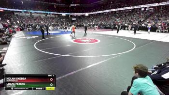 D1-132 lbs Semifinal - Nolan Skebba, Hortonville vs Lucas Peters, Kaukauna