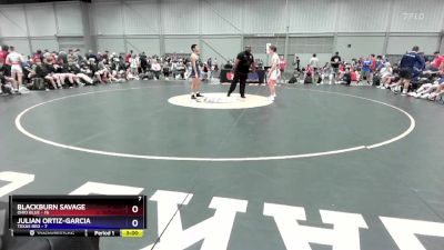 106 lbs Round 1 (8 Team) - Blackburn Savage, Ohio Blue vs Julian Ortiz-Garcia, Texas Red