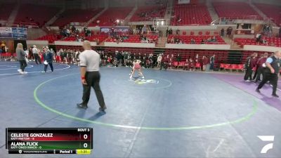 100 lbs Placement (4 Team) - Celeste Gonzalez, Katy Paetow vs Alana Flick, Katy Cinco Ranch