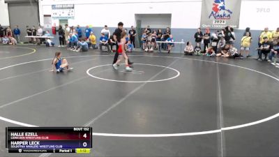 62 lbs Cons. Round 1 - Halle Ezell, Lions Den Wrestling Club vs Harper Leck, Soldotna Whalers Wrestling Club