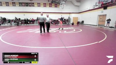 128 lbs Quarterfinal - Sarai Guzman, Lassen vs Anahi Moreno, Fresno City College