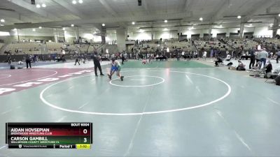 95 lbs Champ. Round 1 - Carson Gambill, Williamson County Wrestling Cl vs Aidan Hovsepian, Brentwood Wrestling Club