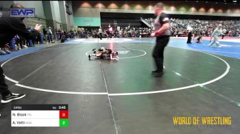 54 lbs Round Of 16 - Neala Block, Team Real Life vs Abhisri Vatti, Savage House Wrestling Club
