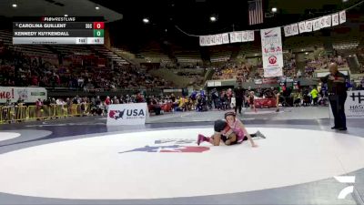 Intermediate Girls - 67 lbs Quarters - Kennedy Kuykendall vs Carolina Guillent, Socal Grappling Club