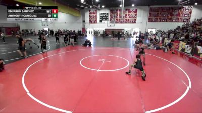 120 lbs Quarterfinal - Anthony Rodriguez, Churchboyz WC vs Eduardo Sanchez, Wilmington Wrestling Club