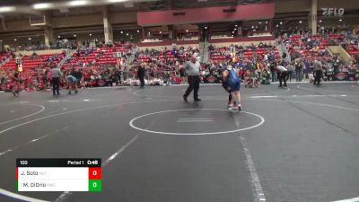 100 lbs Quarterfinal - Matthew DiOrio, Ridge Wrestling Club vs Jax Soto, Hutchinson