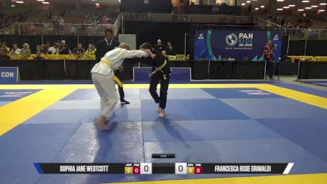 Francesca Rose Grimaldi vs Sophia Jane Westcott 2025 Pan Kids Jiu-Jitsu IBJJF Championship