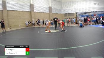 109 lbs Cons. Round 5 - Justus Thrasher, Center Grove vs Case Bridge, Contenders Wrestling Academy