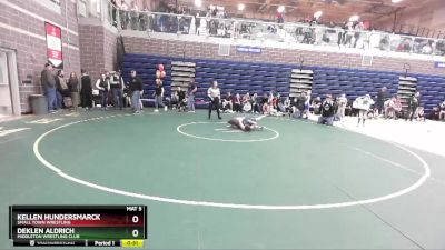 90 lbs Cons. Round 3 - Deklen Aldrich, Middleton Wrestling Club vs Kellen Hundersmarck, Small Town Wrestling