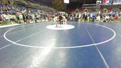 88 lbs Cons 16 #2 - Carson Worthen, Montana vs Niko Odiotti, Illinois