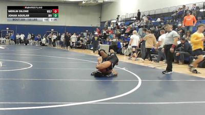 125 lbs Consi Of 8 #1 - Merlin Dilone, Wesleyan (CT) vs Johan Aguilar, Johnson & Wales (RI)