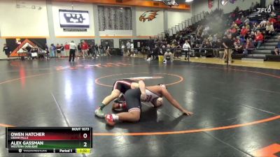 175 lbs Quarterfinal - Alex Gassman, Western Dubuque vs Owen Hatcher, Cedar Falls