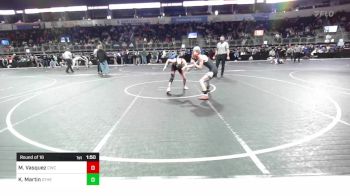 106 lbs Round Of 16 - Matthew Vasquez, Crusader Wrestling Club vs Kale Martin, Other