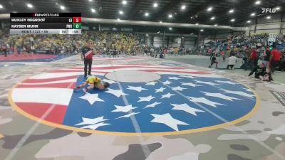 55 lbs Champ. Round 1 - Kaysen Muhr, Pride Wrestling Club vs Huxley DeGroot, Lyons Den