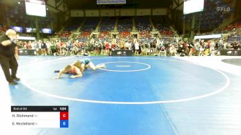 220 lbs Rnd Of 64 - Hunter Richmond, South Dakota vs Everett Mcclelland, Indiana