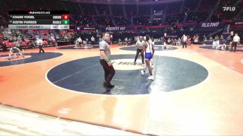 1A 113 lbs Champ. Round 1 - Chase Vogel, Johnsburg vs Justin Forbes, Chicago (De La Salle)