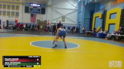 132 lbs Cons. Round 3 - Talan Savage, Sussex Central H S vs Nick DiTomasso, St Georges Tech HS