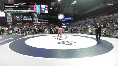 207 lbs Champ. Rd Of 16 - Makayla Ocean, FL vs Lulu Kirk, KS