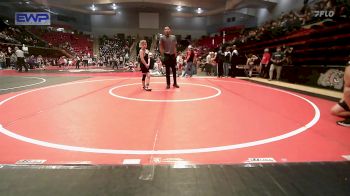 70 lbs Round Of 16 - Mikah Amani, HURRICANE WRESTLING ACADEMY vs Carsen Higgs, Claremore Wrestling Club