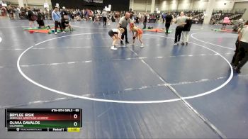 85 lbs Cons. Semi - Olivia Davalos, California vs BryLee Irsik, Nebraska Wrestling Academy