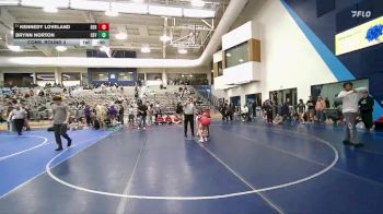 100 lbs Cons. Round 3 - Kennedy Loveland, Bear River vs Brynn Norton, Cedar Valley