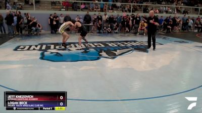 125 lbs Final - Jett Knezovich, Interior Grappling Academy vs Logan Beck, Valdez Youth Wrestling Club Inc.