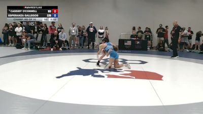 100 lbs Champ. Rd Of 16 - Cassidy O'Connell, Weigh In Club vs Esperanza Gallegos, SJF/HAC