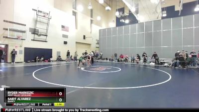 113 lbs Champ. Round 1 - Saidt Alvarez, Quincy vs Ryder Markezic, West Valley (Spokane)